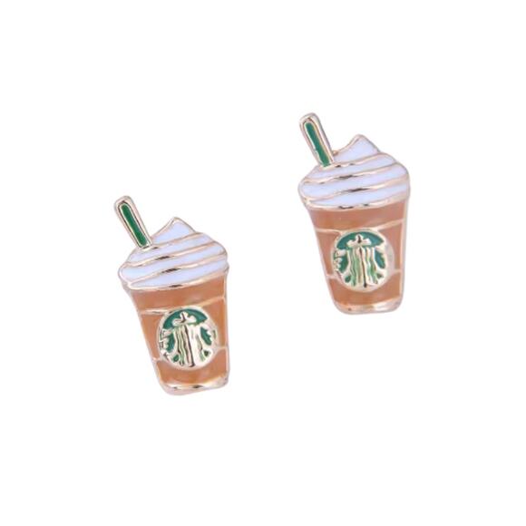 Frappuccino Stud Earrings - Picture 1 of 1